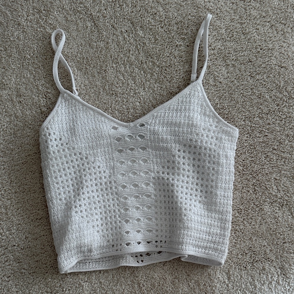 Express Ivory Crochet Camisole